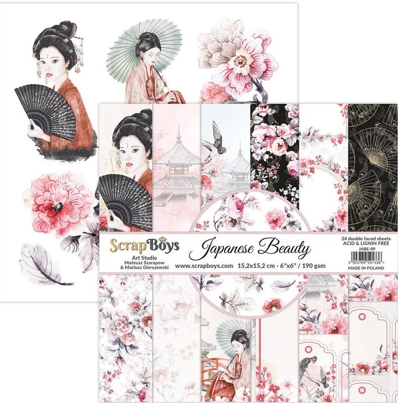 ScrapBoys Japanese Beauty 6x6 Inch Paper Pad