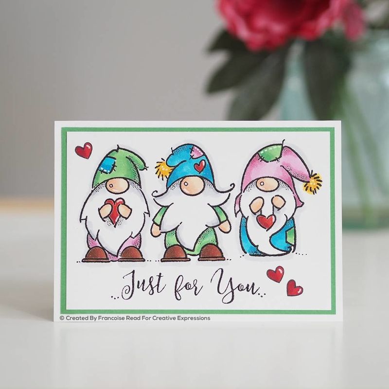 Woodware Clearstamp - Curly Greetings