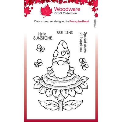 Woodware Clearstamp - Sunflower Gnome