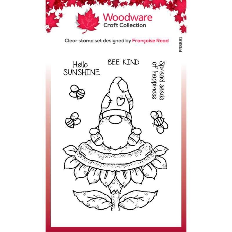 Woodware Clearstamp - Sunflower Gnome