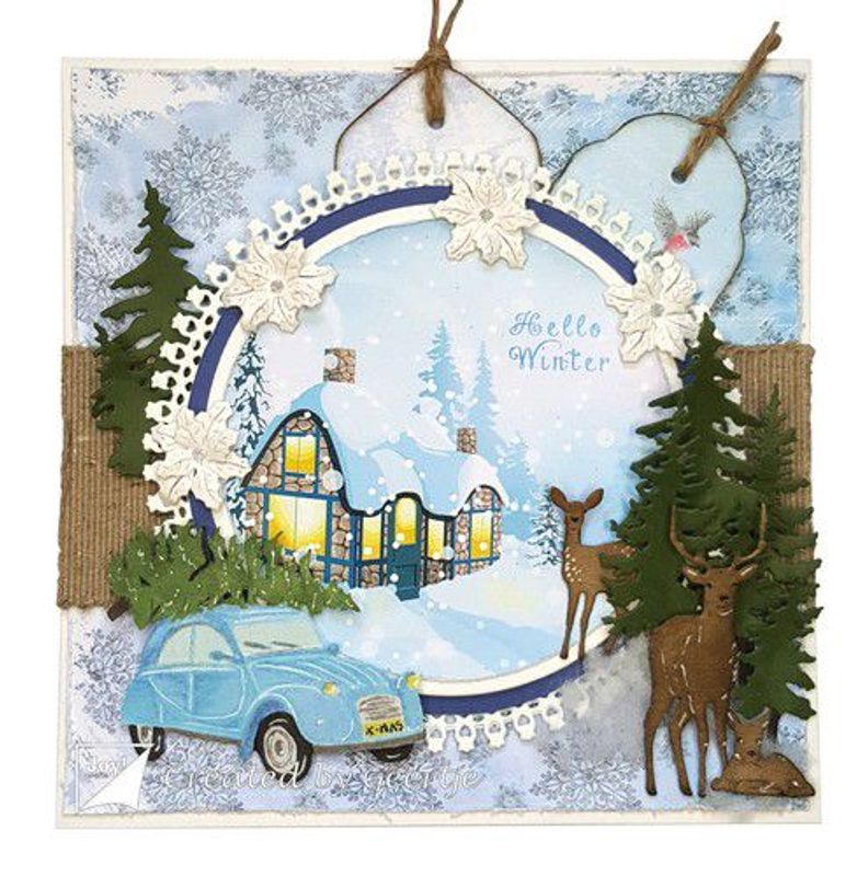 Joy! Crafts Dies - Christmas Car