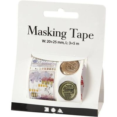 Creotime Masking Tape / Washi tape Sigill och Landskapsmotiv