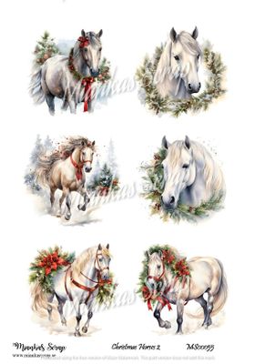 Miankas Scrap klippark - Christmas Horses 2