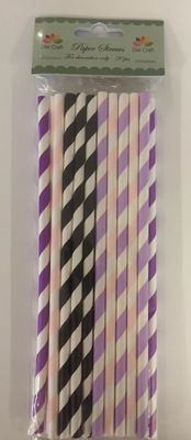 Dixi Craft Paper Straws with stripes