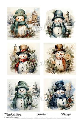 Miankas Scrap klippark - Snögubbar