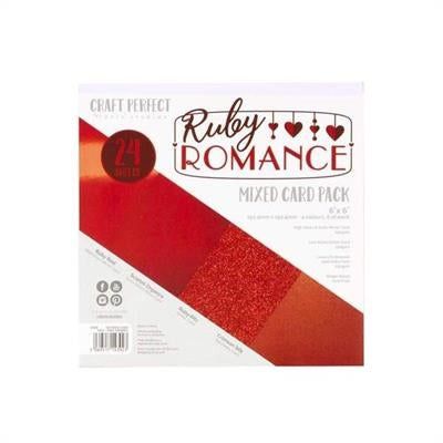 Tonic Studios Craft Perfect 6x6 Card Packs "Ruby Romance"