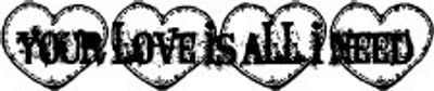 Reprint Hobby Stamp - Your Love Is All I Need