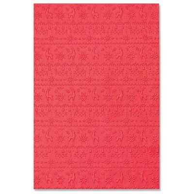 Sizzix 3-D Textured Impressions Embossing Folder - "Winter Sweater"
