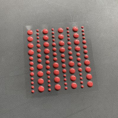 Simple and Basic Enamel Dots ”Chili Red”