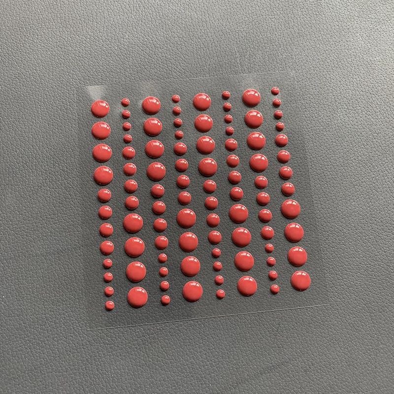 Simple and Basic Enamel Dots ”Chili Red”