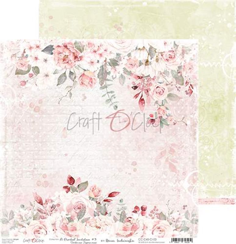 Craft O'Clock - Paper Collection Set 12"*12" A Cordinal Invitation