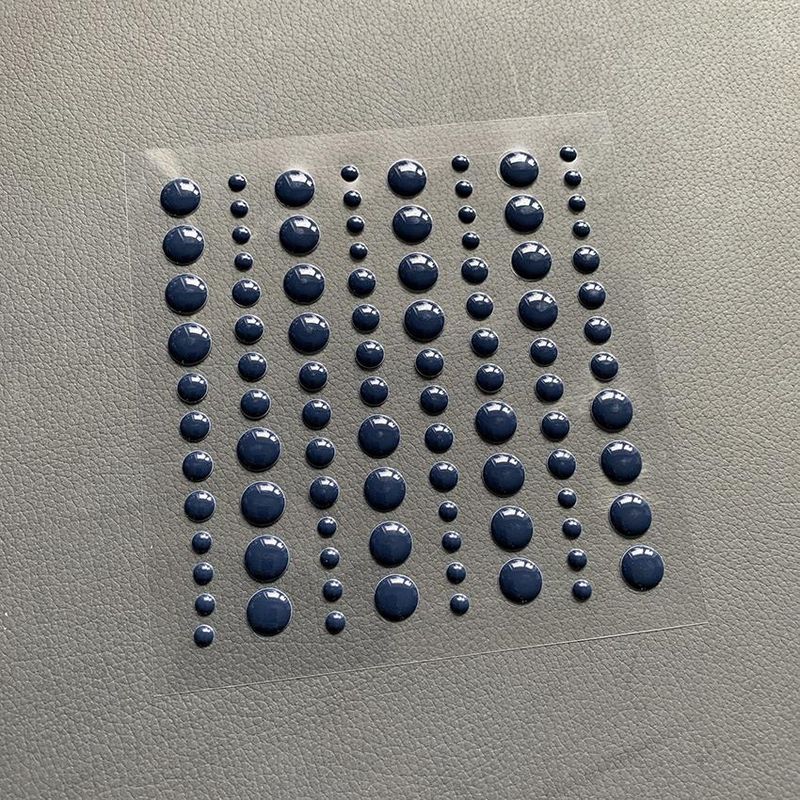 Simple and Basic Enamel Dots ”Dark Blue”