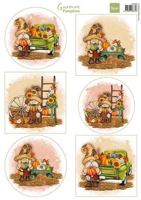 Marianne Design A4 Sheets "Gnomes - Pumpkins"