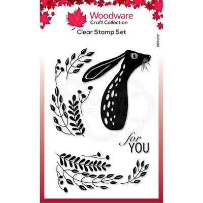 Woodware Clearstamp - Hare in the Middle