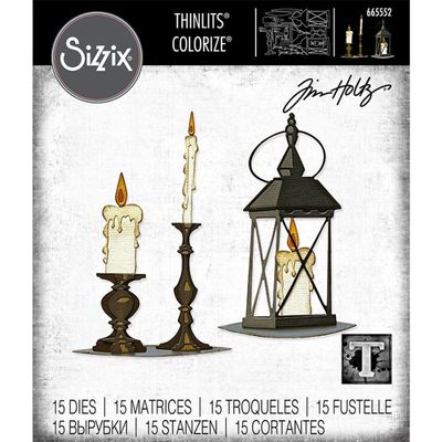 Sizzix/Tim Holtz Thinlits Die ”Candlelight, Colorize”