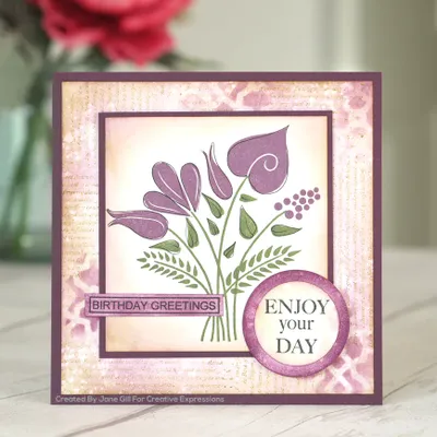 Woodware Clearstamp - Fantasy Flower Set