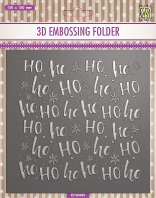 Nellie‘s Choice 3D Emb. folder - Ho Ho Ho