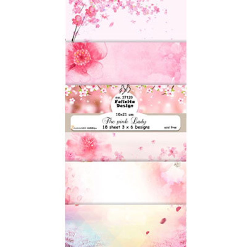 Felicita Design Paperpad Slimcard 10x21 cm - The Pink Lady