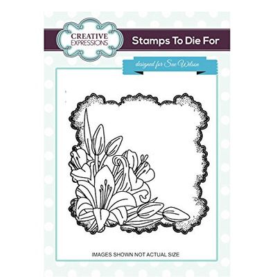Creative Expressions Rubberstamp - Lily Corner