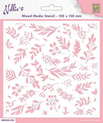 Nellie‘s Choice Mixed Media Stencils Branches & Berries
