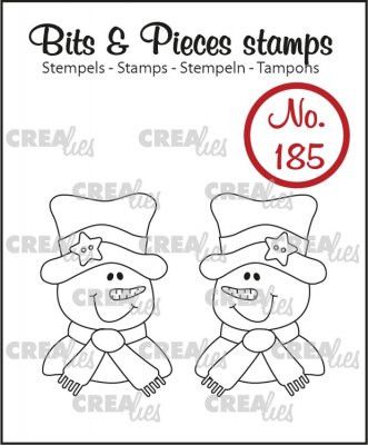 Crealies Clearstamp - 2 x Snowman