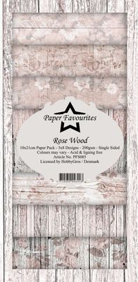 Paper Favourites - Slim Card - Rose Wood