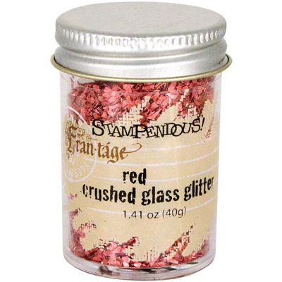 Stampendous Frantage - Red Crushed Glass Glitter