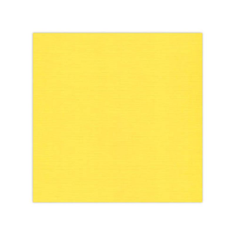 Linnen Cardstock - 30.5 x 30.5 - Bright Yellow