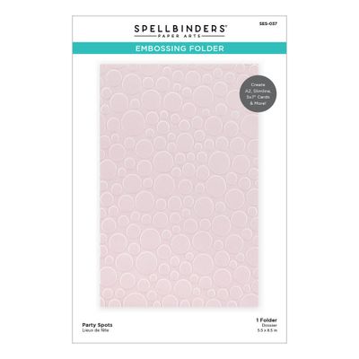 Spellbinders Party Spots Embossing Folder