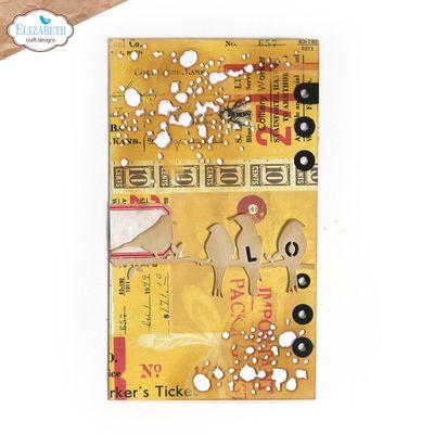 Elizabeth Craft Designs Dies - Planner Essentials  38 - Birds on Splatter Page