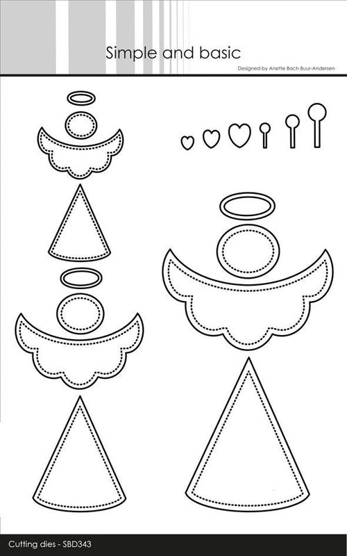 Simple and Basic die - Angels