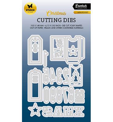 Studio Light Mini Pocket Christmas Essentials Cutting Dies