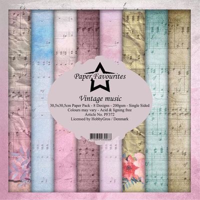 Paper Favourites - Vintage Music Paperpack 12' x 12