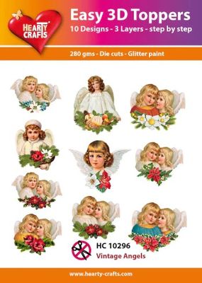 Hearty Crafts Easy 3D Toppers - Vintage Angels
