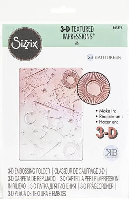 Sizzix 3D Textured Impressions by Kath Breen Starscape