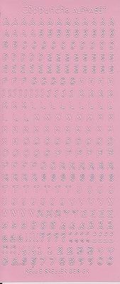Clippunch Alphabet Stickers - Rosa