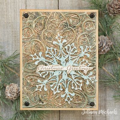 Sizzix/Tim Holtz Embossingfolder Texture Fades - "Engraved”