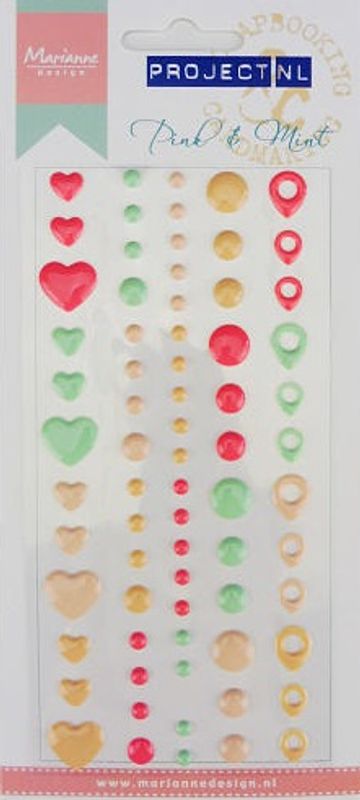 Marianne Design Enameldots - Pink & Mint