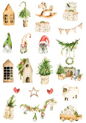 Reprint Hobby Klippark - Vintage Christmas