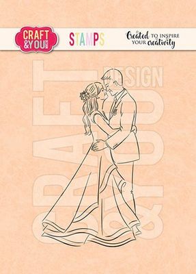 Craft & You Designs Clearstamp - Dancing Couple