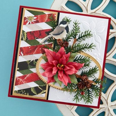 Spellbinders Hemlock, Cones and Chickadee Etched Dies