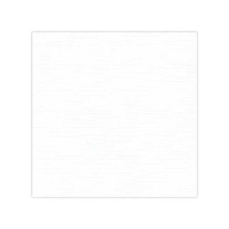 Linnen Cardstock - 30.5 x 30.5 - White
