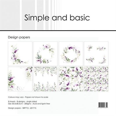 Simple and Basic Design Papers "Lavender Spirit" 12 x 12
