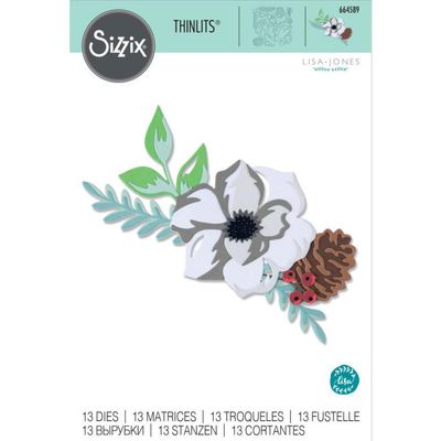Sizzix / Lisa Jones Thinlits Dies Layered Winter Flower