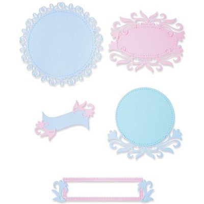 Sizzix/Lisa Jones Thinlits Die ”Flourish Frames”