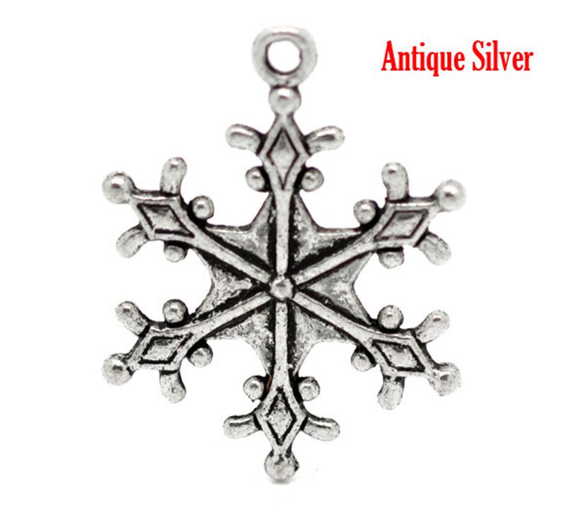 Snöflinga - antik silver