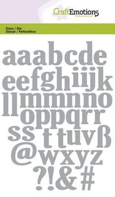 CraftEmotions Die - Lowercase, Alphabet