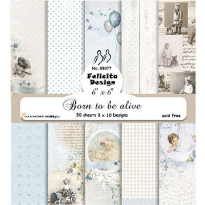 Felicita Design Paperpad 6" x 6" - Born to be alive