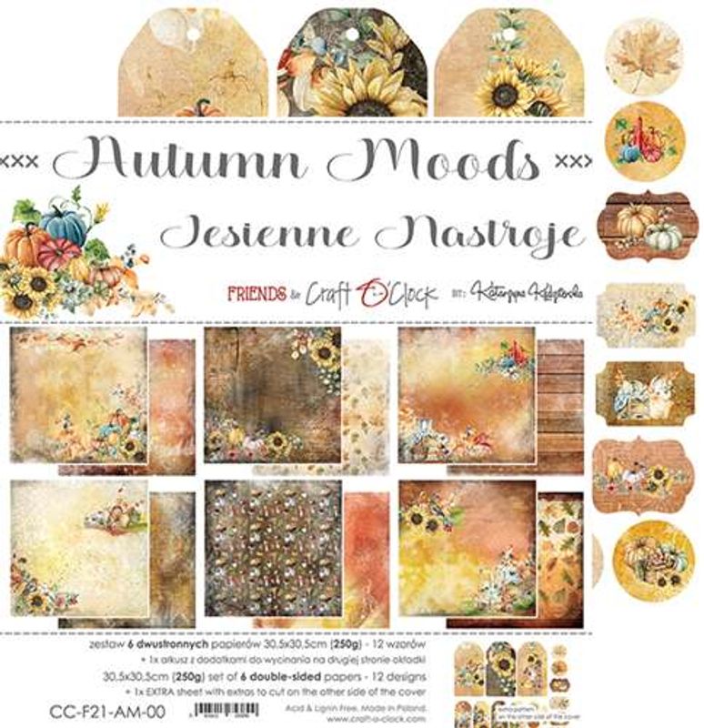 Craft O'Clock - Paper Collection Set 12"*12" Autumn Moods