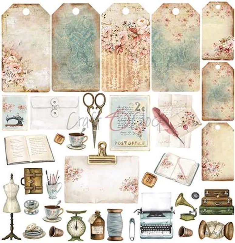 Craft O'Clock - Paper Collection Set 12"*12" Vintage Beauty